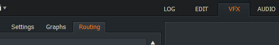 VFXRoutingタブ